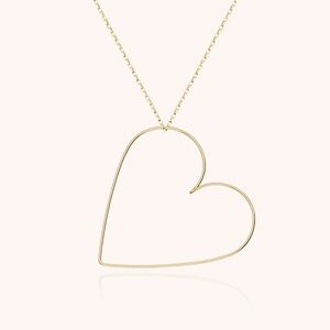Atelier Paulin - 14k Yellow Gold Filled - Big Heart Necklace